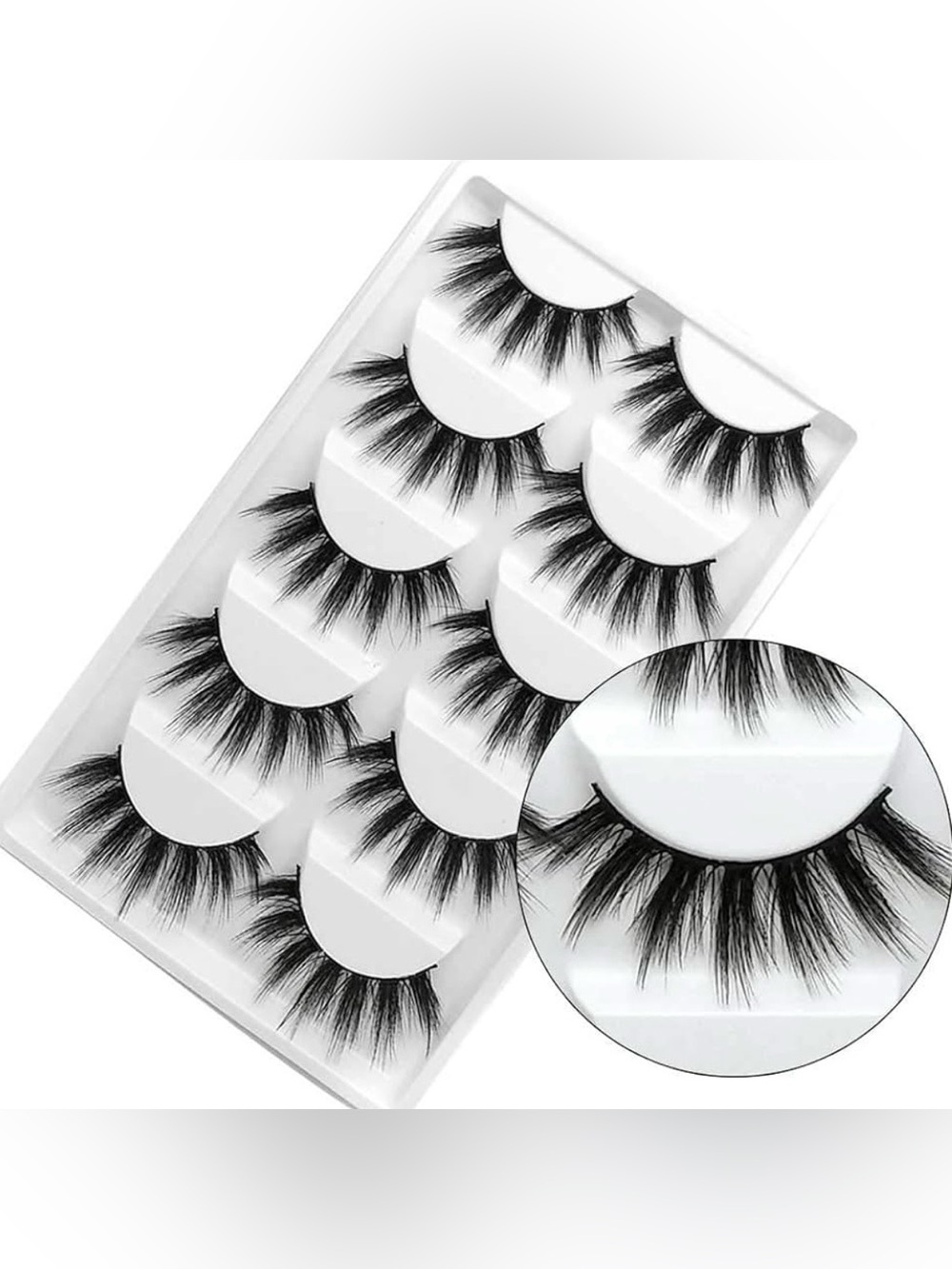 NWT 3D Faux Mink Reusable False Lashes 5 pairs - GGOKOK Brand New